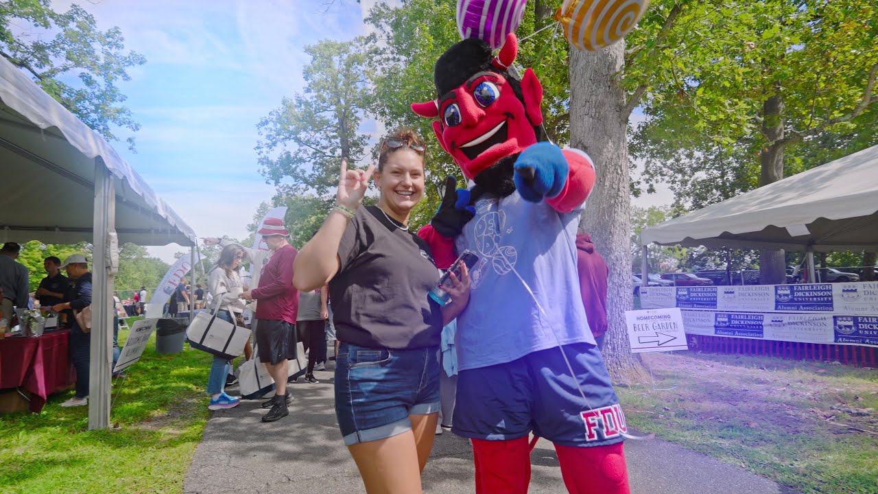 Watch the "FDU Homecoming 2023" YouTube video.
